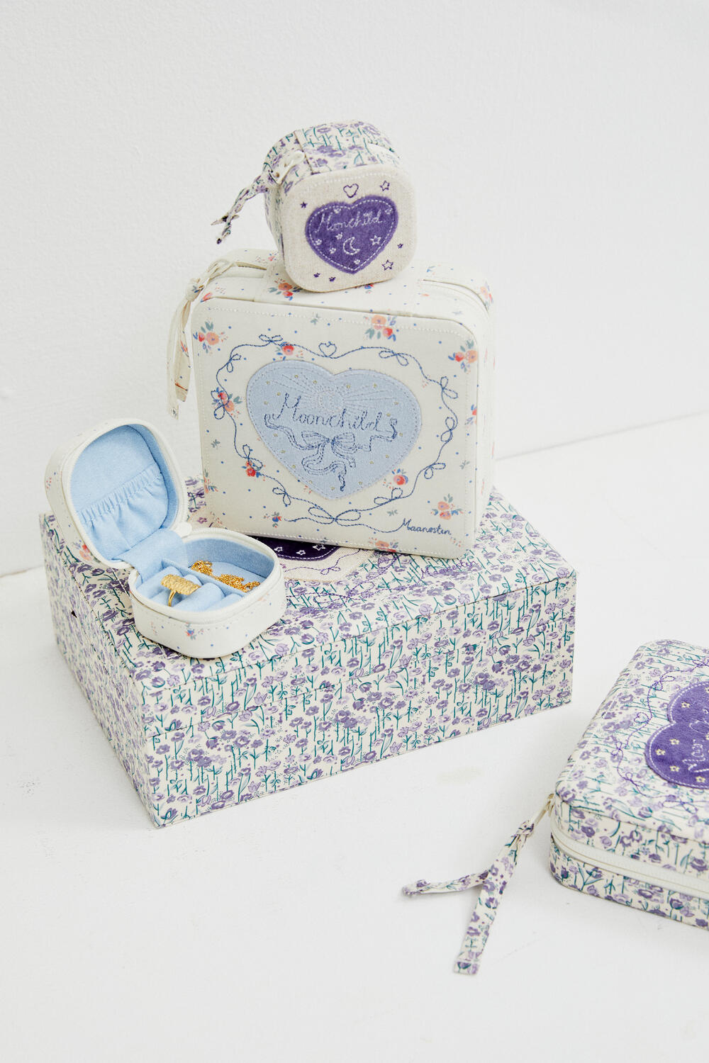 Amelia smykkeskrin - Purple Heart